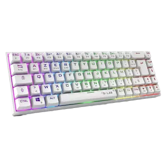 Clavier gamer The G-Lab - Keyz Titanium Wireless (Blanc)