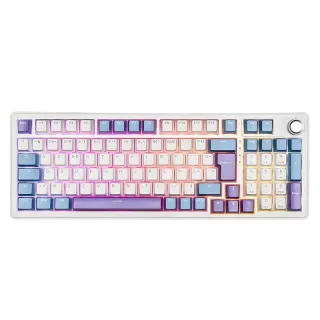 Clavier gaming The G-Lab Keyz Elite 400 Wireless (Blanc/Bleu)