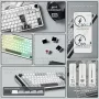 Clavier Gaming The G-Lab - Keyz Elite 400 Wireless (Blanc/Gris)