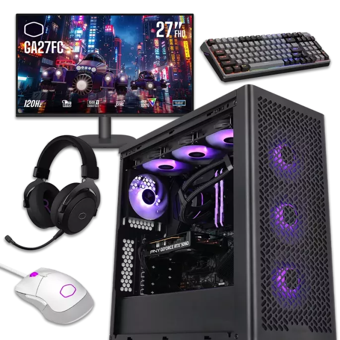 EZ Cooler Master Pack Gamer - RTX 5060 - RYZEN 7 5700X - 16GO DDR4