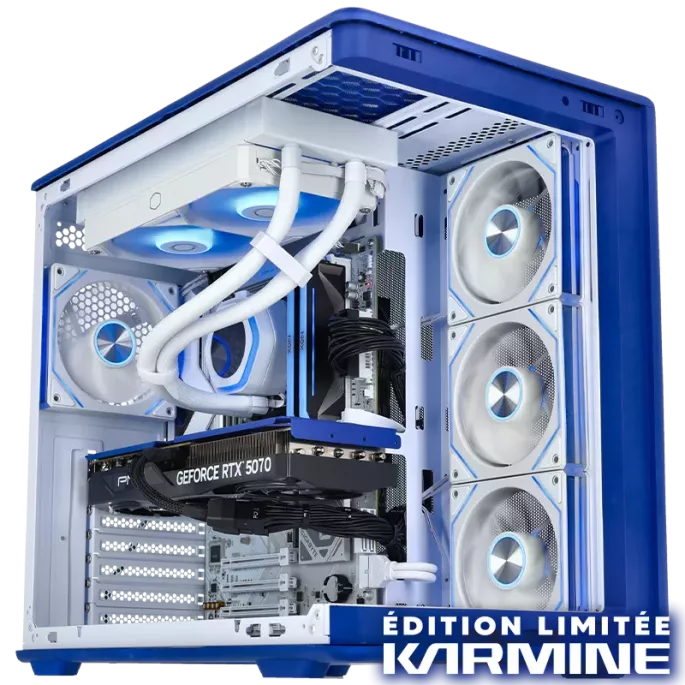 PC Karmine Corp EZ Blue LIMITED EDITION - RTX 5070 - Ryzen 5 7500X3D - 32 Go DDR5