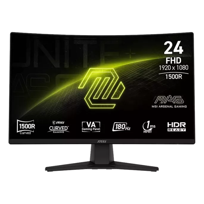 Écran gaming MSI - MAG 242C - Incurvé - 24" - 180Hz - 1ms