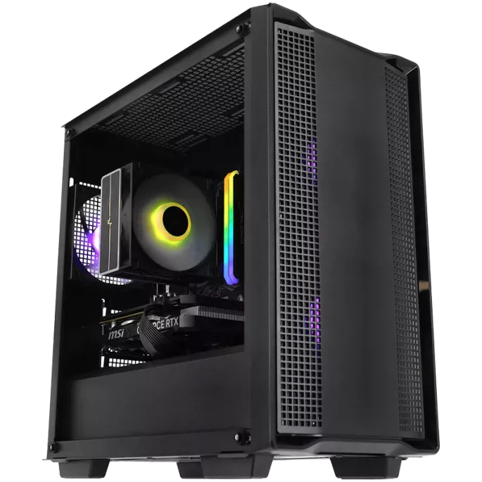 PC Gamer EZ-Flow : RTX 4060, Ryzen 5 5600, 16 Go DDR4 - Gaming 1080p