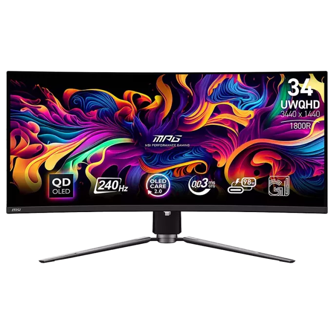 MSI 341CQPX QD-OLED - Incurvé - 34" - 240Hz - 0.03 ms
