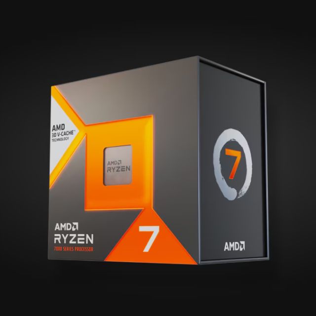 Processeur AMD Ryzen 7 7800X3D avec cache 3D optimisé pour jeu et streaming