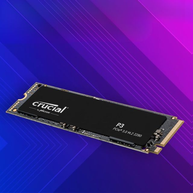 SSD M.2 Crucial P3 500Go PCIe 3.0 adapté aux configs PC de milieu de gamme