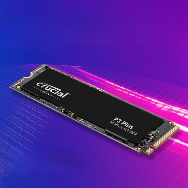 SSD M.2 Crucial P3 Plus 2To pour stocker davantage de données et réduire les temps d’accès
