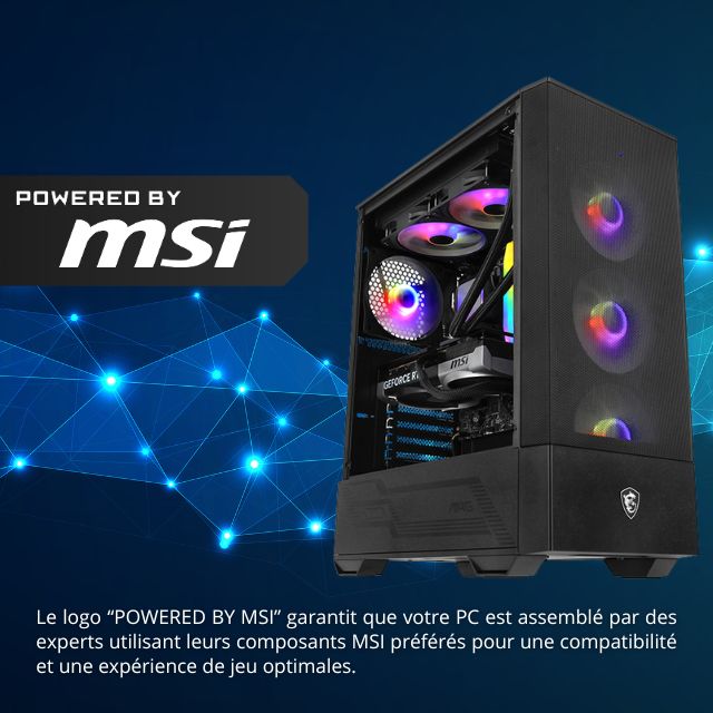 PC gamer Powered by MSI