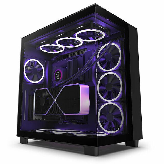 Boîtier NZXT H9 Elite premium offrant une vue panoramique sur les composants
