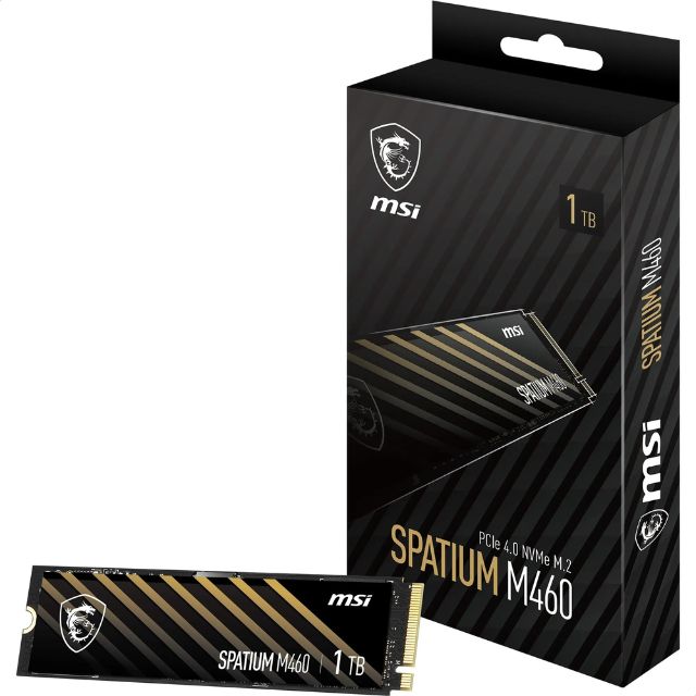 SSD M.2 MSI SPATIUM M460 PCIe 4.0 1To optimisant les chargements des jeux